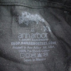 Ann Arbor Shirt Mens XL Short Sleeve Casual Black Crew Neck Lightweight Hiking