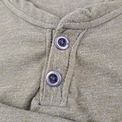 Lucky Brand Henley T-Shirt Mens Medium Green Short Sleeve