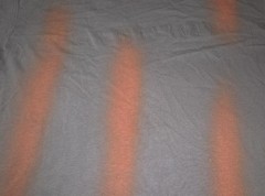 A-Cold-Wall Dark Slate Grey/Orange Studio Cotton T-Shirt, Size Medium