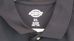Dickies Men’s XL Shirt Polo Casual Work Performance Black 100% Polyester Pocket