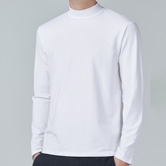 Mens Activewear Turtleneck Casual Long Sleeve Pullover Shirt Tops Undershirt