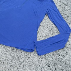 Under Armour Shirt Mens Large Blue Striped Lightweight Stretch Knit Run Running