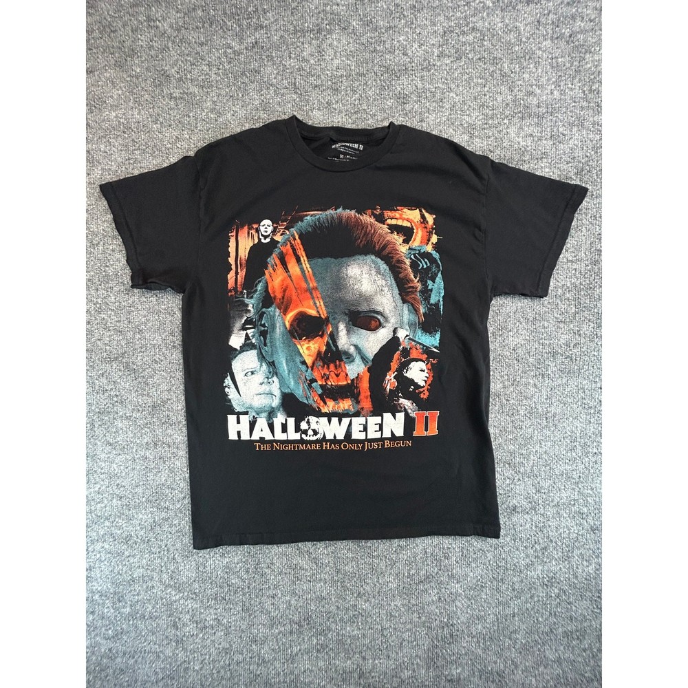 Halloween II Michael Myers Graphic Horror Movie T-Shirt Men’s Medium Black