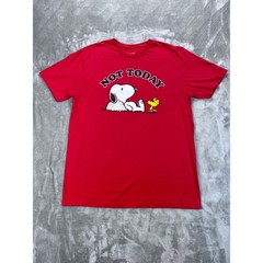 Peanuts Snoopy “Not Today” Graphic Tee Red M