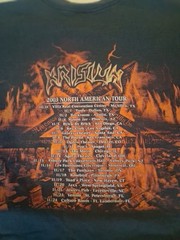 Krisiun Works of Carnage 2003 North American Tour Large Shirt