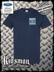 Built FORD Tough Logo T-Shirt -Licensed Authentic F-150 Truck Mustang Left Chest