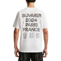 Nike T Shirts Men’s White Crew Neck Moderate IH8582-100 Size