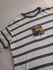 Vintage Look K. Haring ‘Secret Pastures’ Striped T-Shirt Size M Cotton On Label