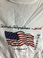 CELEBRATE INDEPENDENCE 2006 T-SHIRT. Hanes Mens 100% Cotton Authentic-T T-Shirt.