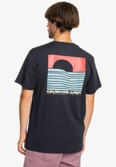 $30 Quiksilver Men’s Eye On Horizon Short Sleeves T-Shirt In Navy Size L