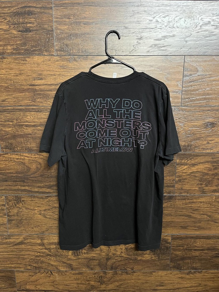 All Time Low Band T-shirt Why do All Monsters at Night -XL