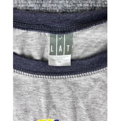 LAT Brooklyn Cyclones Baseball Graphic Raglan T-Shirt Mens 3XL Grey Navy Blue