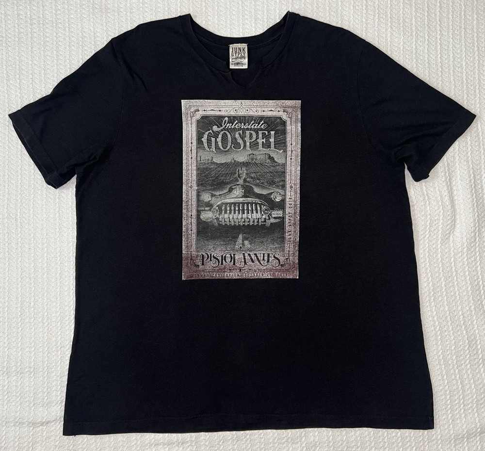 Junk Gypsy Shirt XXL 25” X 30” Pistol Annie’s Interstate Gospel Distressed