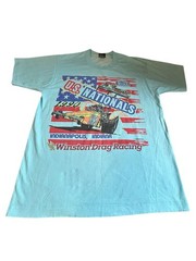 Vintage 1990 NHRA US Nationals Shirt Large Single Stitch USA Indy Racing