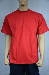 6 NEW SHAKA WEAR SUPER MAX HEAVY WEIGHT T-SHIRTS RED TEE PLAIN S-5XLT