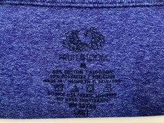 Fruit Of The Loom Men’s Marled Purple Cotton Polyester Blend Crewneck T-Shirt M
