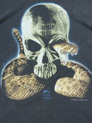 Vintage Stone Cold Steve Austin T shirt WWF Wrestling Skull Rattle Snake Size L