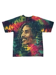 Vintage Bob Marley Tie Dye Graphic Short Sleeved Zion Rootswear T-Shirt Size L