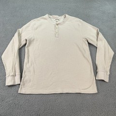 Goodthreads Sweat Shirt Mens Medium 38X25 Beige Long Sleeve Adult