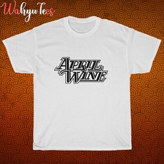 New APRIL WINE Logo Black/Grey/Navy/White Size S-5XL Unisex T-Shirt