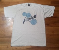 vintage single stitch t shirt volleyball #5 screen star tag football baseball