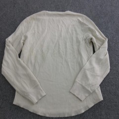 Buck Mason Thermal Shirt Mens Small White Long Sleeve Crewneck Cotton Tee Top