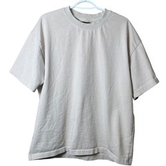 Hours Heavyweight Combed Cotton T-Shirt Sand Beige Boxy Minimalist Mens Large L