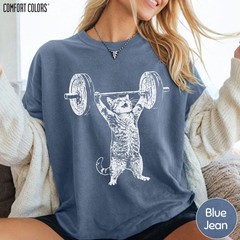 Funny Cat Gym Shirt Deadlift Meme T-Shirt Unisex Cat Lover Gift