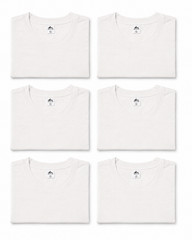 Men’s 6 Pack 100% Cotton Slim Fit Crew Neck T-Shirts