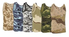 Army Vest US Sleeveless Military Combat Fancy Tank Top Snow Camo Urban Desert