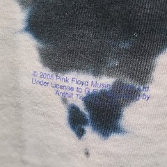 Vintage 2005 Pink Floyd Liquid Blue Dark Side Of The Moon Tie Dye T Shirt L