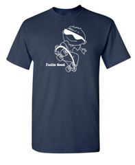 Feelin Good Skater Sarcastic Humor Graphic Novelty Funny T Shirt