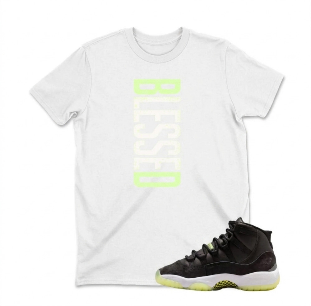 Blessed Shirt to Match for JD 11 Inner Beast, BLACK/WHITE