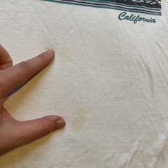 Vintage 90s California Tshirt L Palm Tree Nature Beach Single Stitch Teal Purple