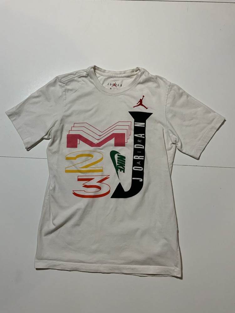 Air Jordan Nike Retro Graphic Michael MJ 23 Swoosh Jumpman S/S T-Shirt Sz. S