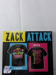 Saved By The Bell Zack Attack Live World Tour 1990’s TV Show Adult T-shirt Open