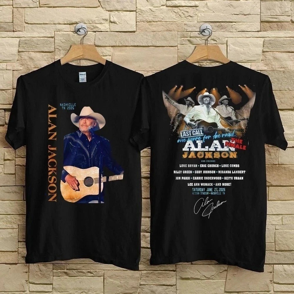 Alan Jackson Last Call One More For The Road Tour Nashville 2026 T-Shirt Gif Fan