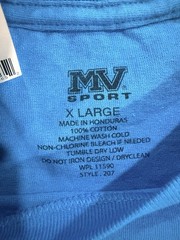 USMC “U.S. MARINES” Blue T-Shirt – Size XL / X LARGE – by MV Sport – NWT!