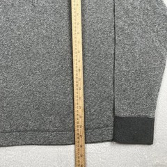 New Banana Republic Henley Shirt Mens Large Heather Gray Long Sleeve Preppy NWT