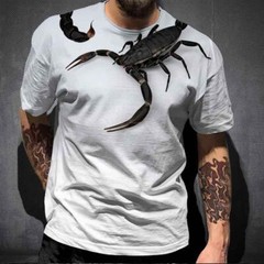 T Shirt Animal Scorpion 3d Print New Fashion Short-sleeved Hip-hop T-shirt New