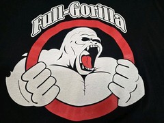 New Era Full Gorilla Black T Shirt Size Polyester/Cotton/Rayon Size 4XL #7592