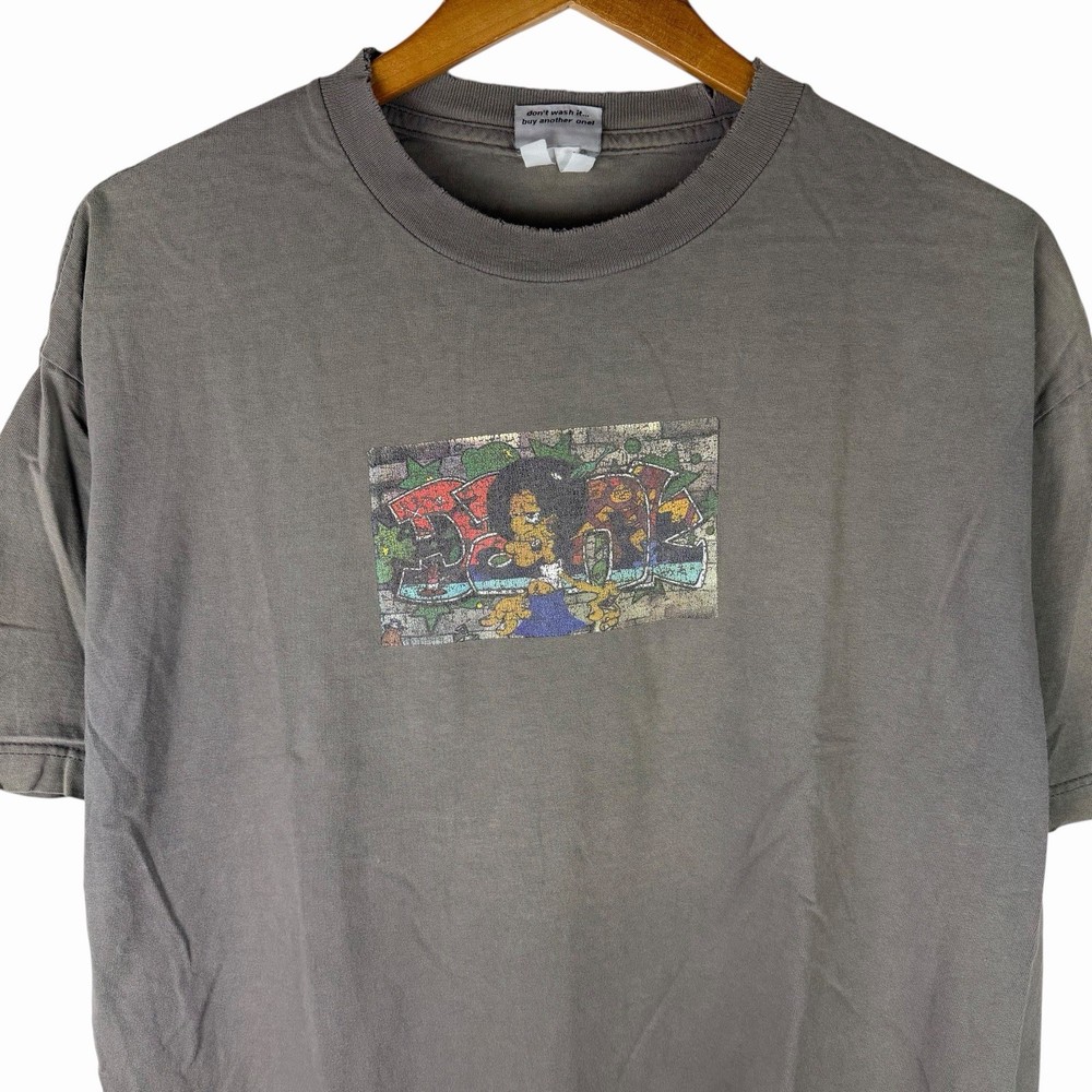 Vintage 90s Dank Skate Skater Shirt Mens XL Green Box Graphic Streetwear Rare