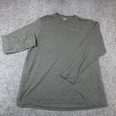 BCG Mens XL Long Sleeve Performance T-Shirt Charcoal Gray Heather Athletic Top