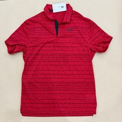 Nike Tiger Woods Dri-Fit ADV golf shirt, Red, Small (DH0789-687) NEW