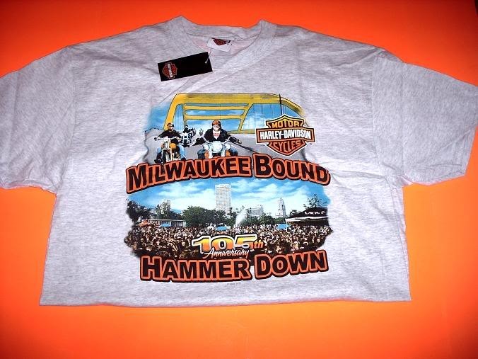 HARLEY 105TH ANNIVERSARY motorcycle chopper RALLY T SHIRT large xl 2xl new RARE
