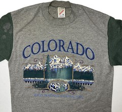Vintage 90s Colorado Shirt Sz M Rocky Mountain National Park Graphic Tee USA