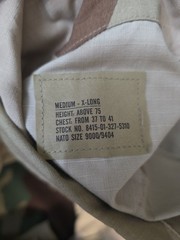 US MILITARY 3 COLOR DESERT CAMOUFLAGE RIP STOP TOP DCU BDU NEW