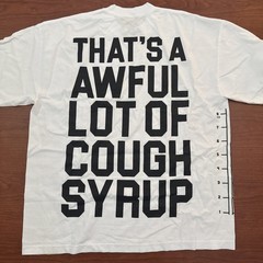That’s a Awful Lot of Cough Syrup Measurement White/Black XL Tee Shirt Brand New