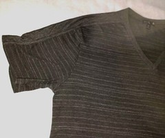 SIVA Men Large V-Neck Shirt Polyester Cotton Rayon