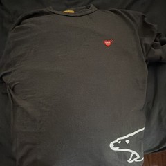 HUMAN MADE Black Otter Graphic Logo Tee Crew Neck Short Sleeve Men’s